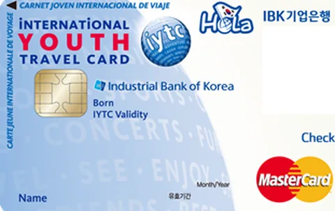 IBK Hola IYTC 국제청소년증카드(체크) 카드 이미지