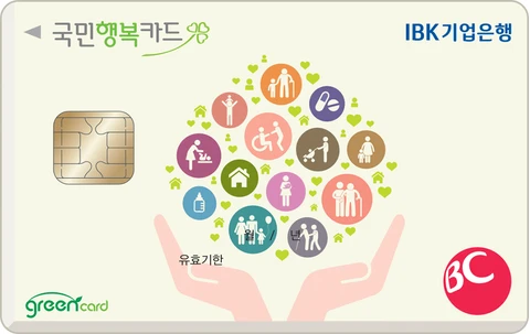 IBK 국민행복카드(신용) 카드 이미지