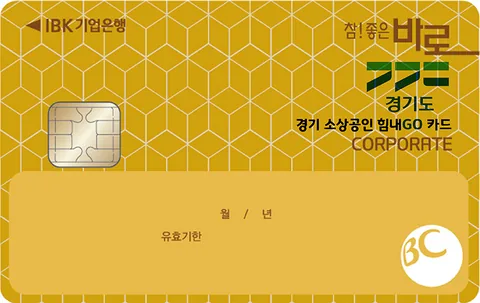 경기 소상공인 힘내GO 카드 카드 이미지