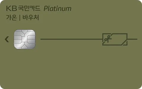 가온 플래티늄바우처카드 카드 이미지