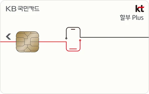 KT 할부 Plus KB국민카드 카드 이미지