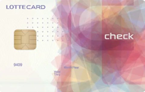 롯데체크카드VISA 카드 이미지