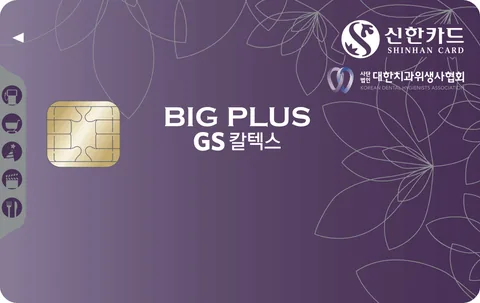 신한카드 치과위생사협회 빅플러스 GS칼텍스 카드 이미지